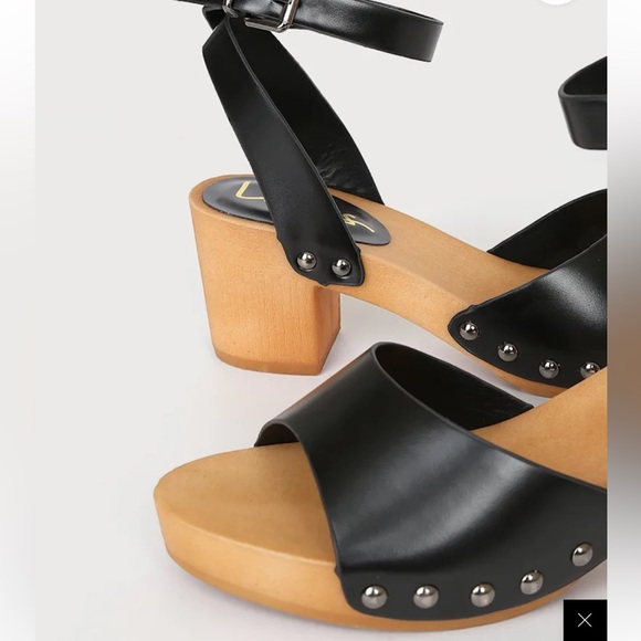 LULUS black ankle strap platform sandals - Picture 10 of 12